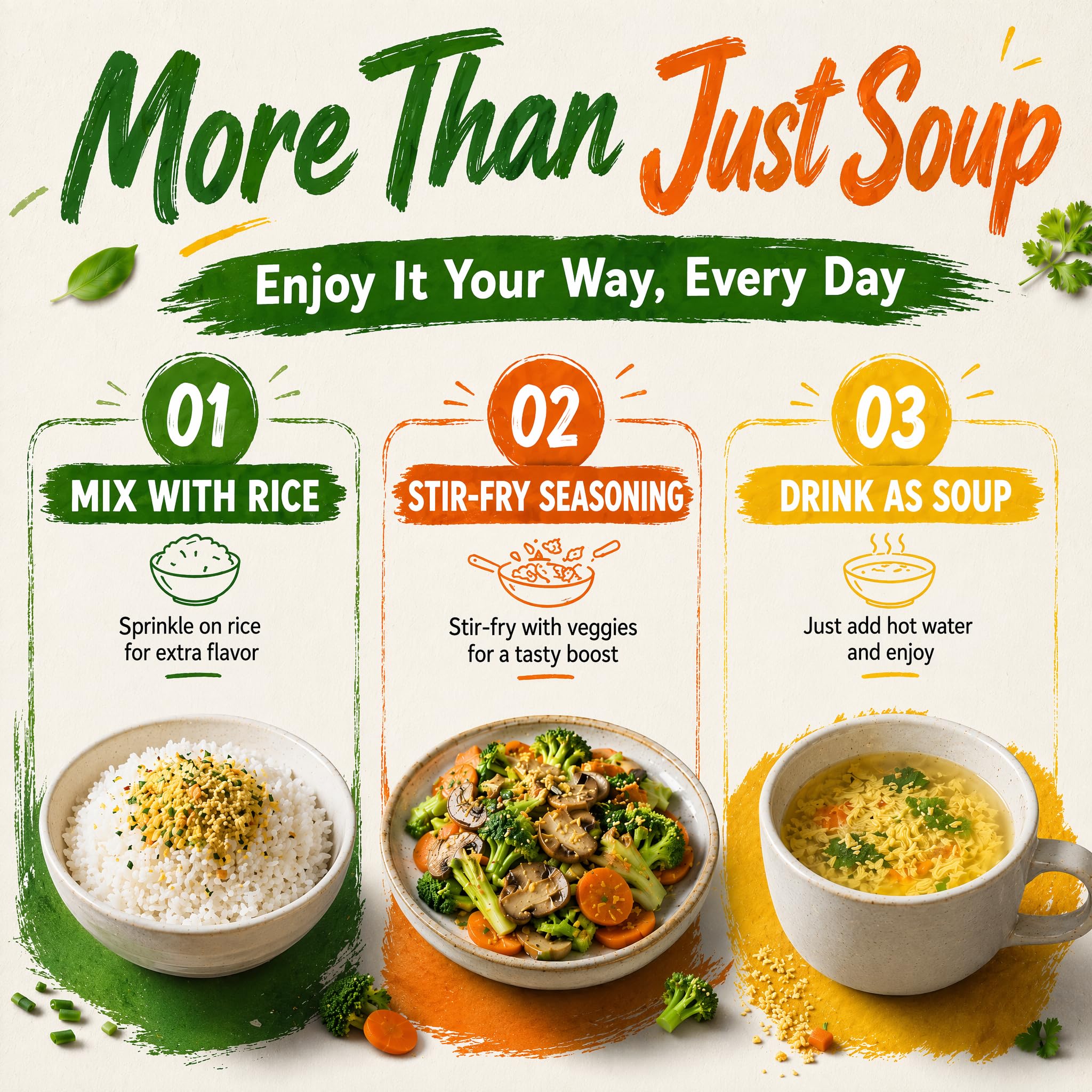 DGYLHBJ portion size next to hand showing single-serve convenience