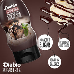 Diablo chocolate stream close-up demonstrating smooth pour benefit