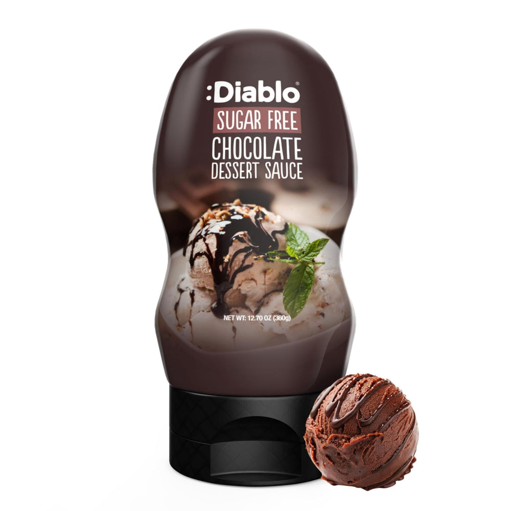 Diablo front squeeze bottle showing label and easy-pour benefit