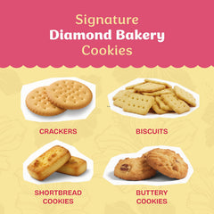 Close-up of Diamond Bakery cracker texture highlighting thin, crisp bake and light salt for balanced crunch