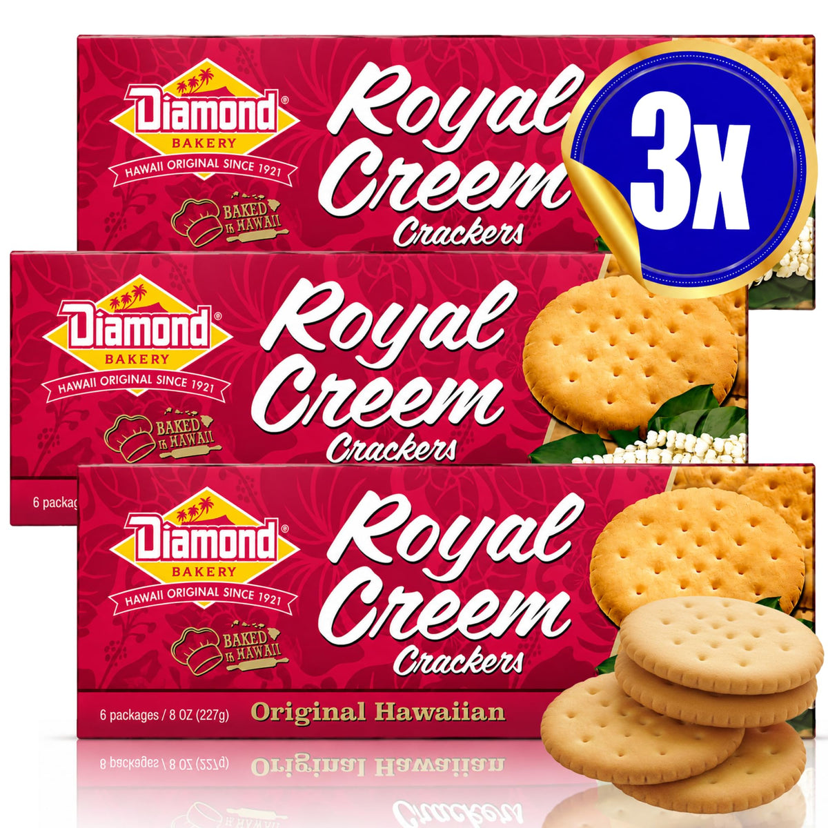 Diamond Bakery front packaging showing 3-pack and brand for clear product ID and convenience