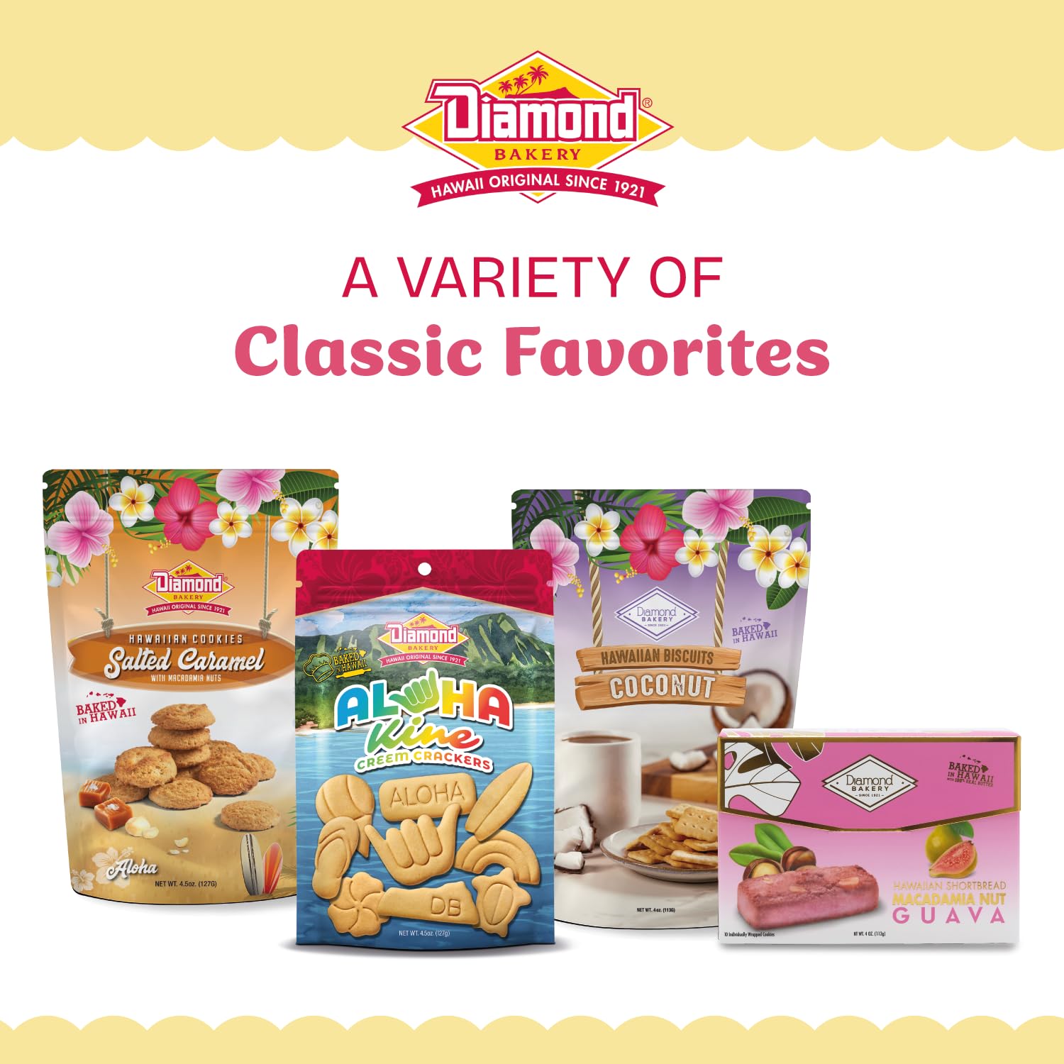 Diamond Bakery cracker held in hand for scale and bite-sized snack convenience