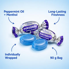 DIANA individually wrapped mints highlighting hygiene and portability