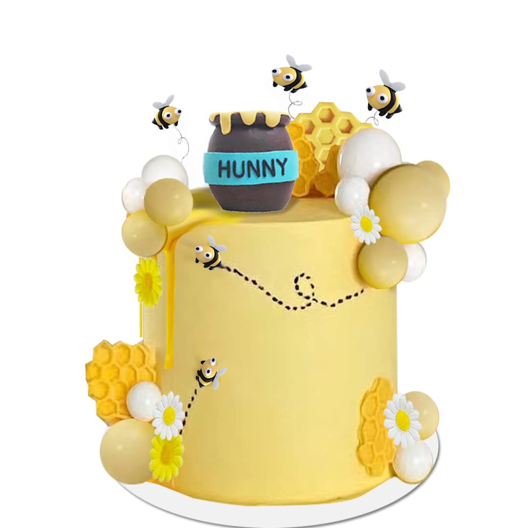 DiDida honey jar front view showing clay jar and bees, ideal for charming cake focal point