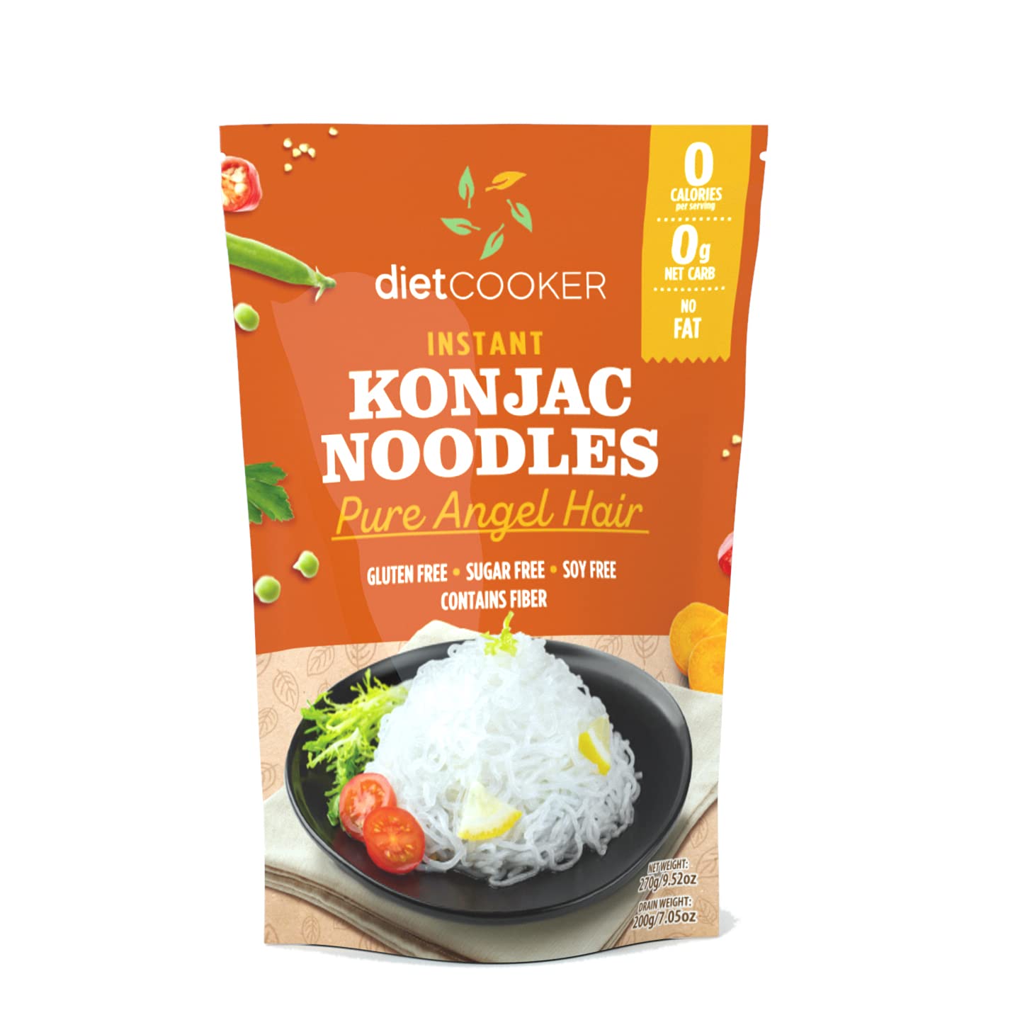 DIET COOKER opened pouch with draining liquid showing easy rinse and prep benefit