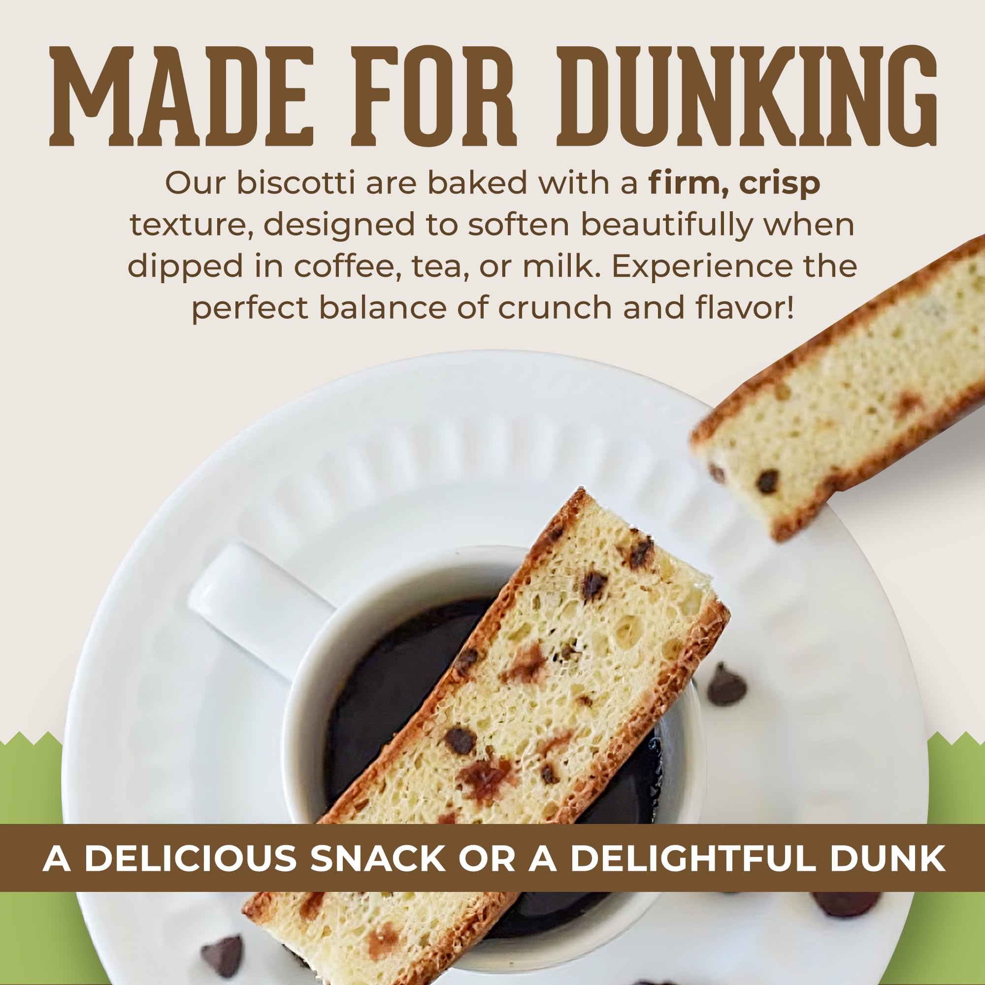 DIJAS biscotti served with coffee showing ideal pairing and aroma
