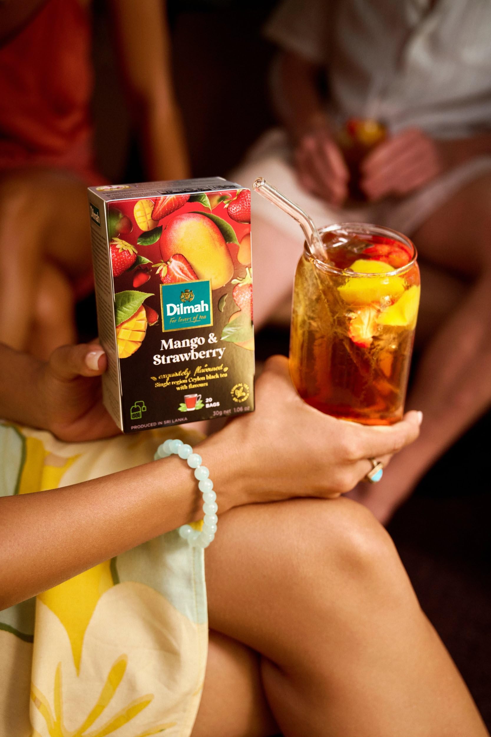 Dilmah tea in a breakfast setting paired with fruit illustrating morning enjoyment