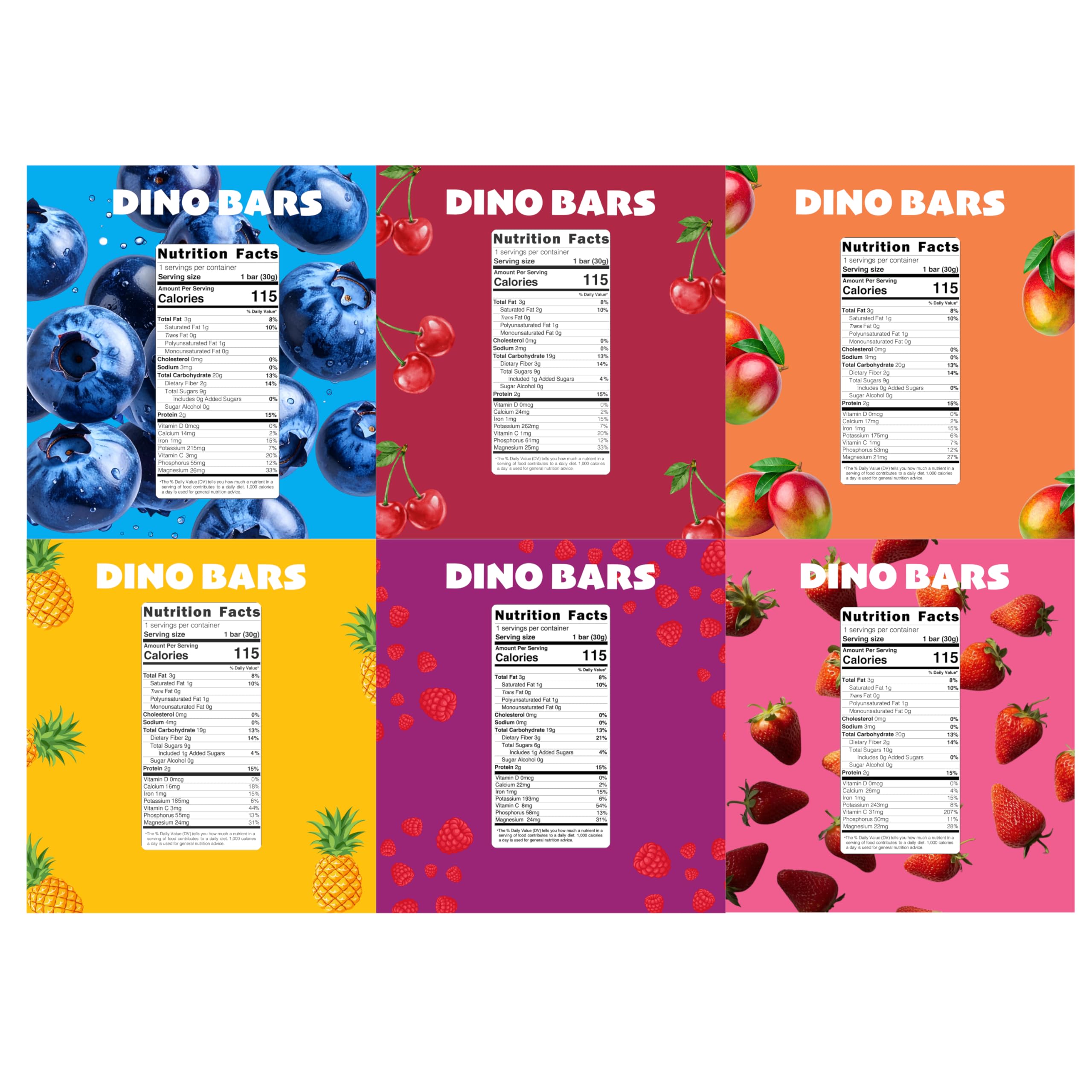 DINO BARS in lunchbox ready for school with easy-grab benefit