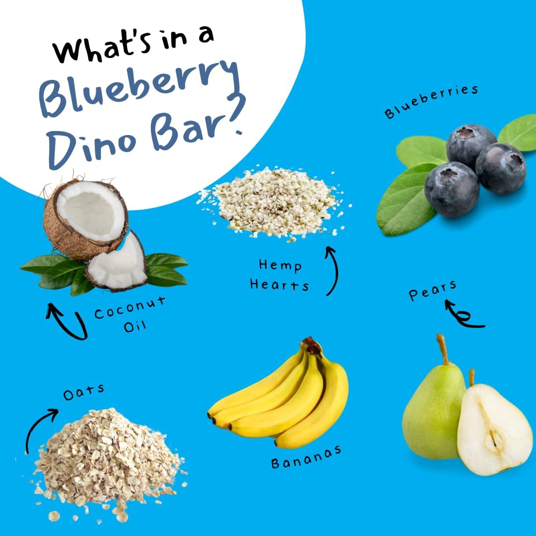DINO BARS held in hand showing size and portion control benefit