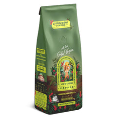 Dios Mio front packaging showing 42 oz bag and brand logo for clear identification