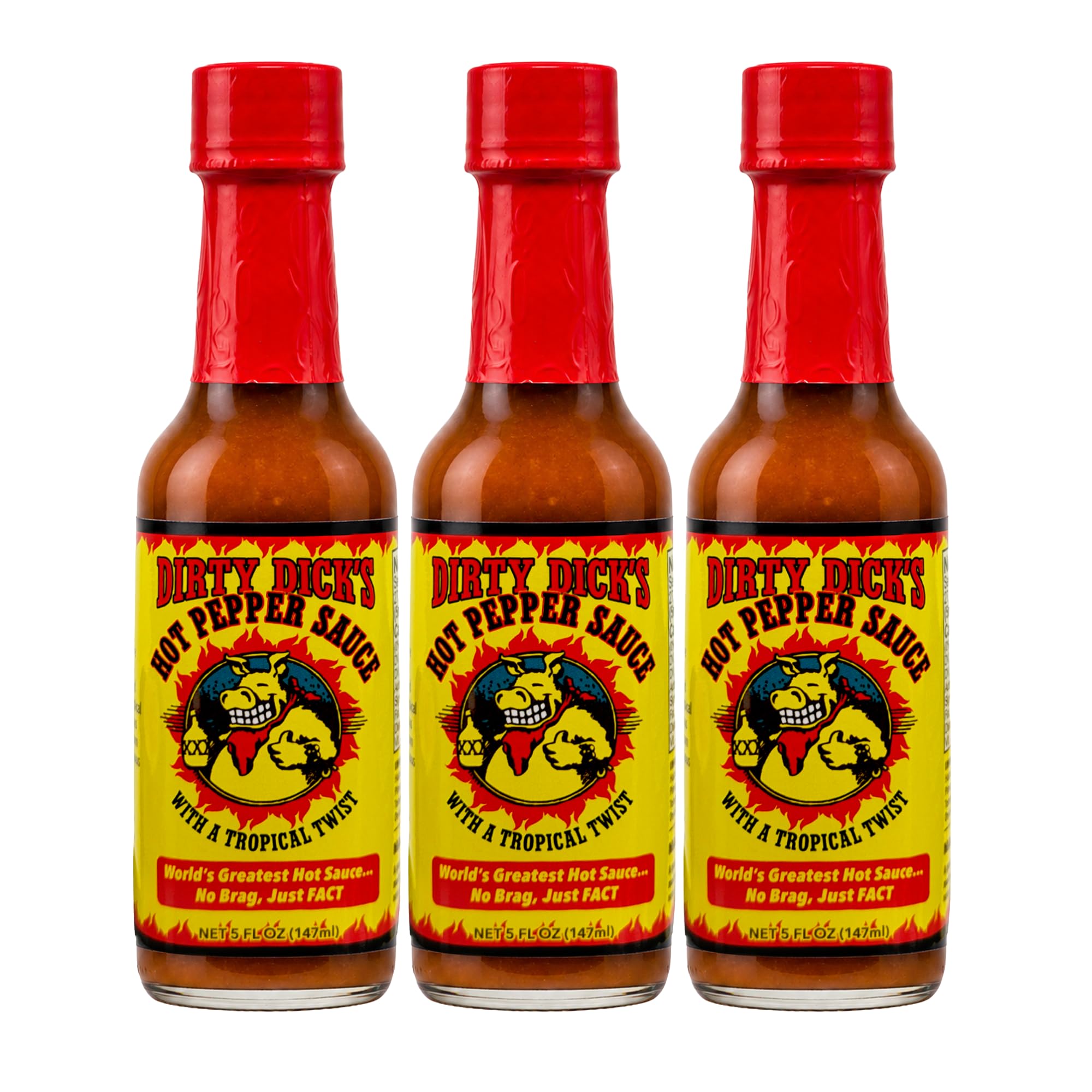 Dirty Dick's front packaging showing bottle and brand for eye-catching shelf appeal