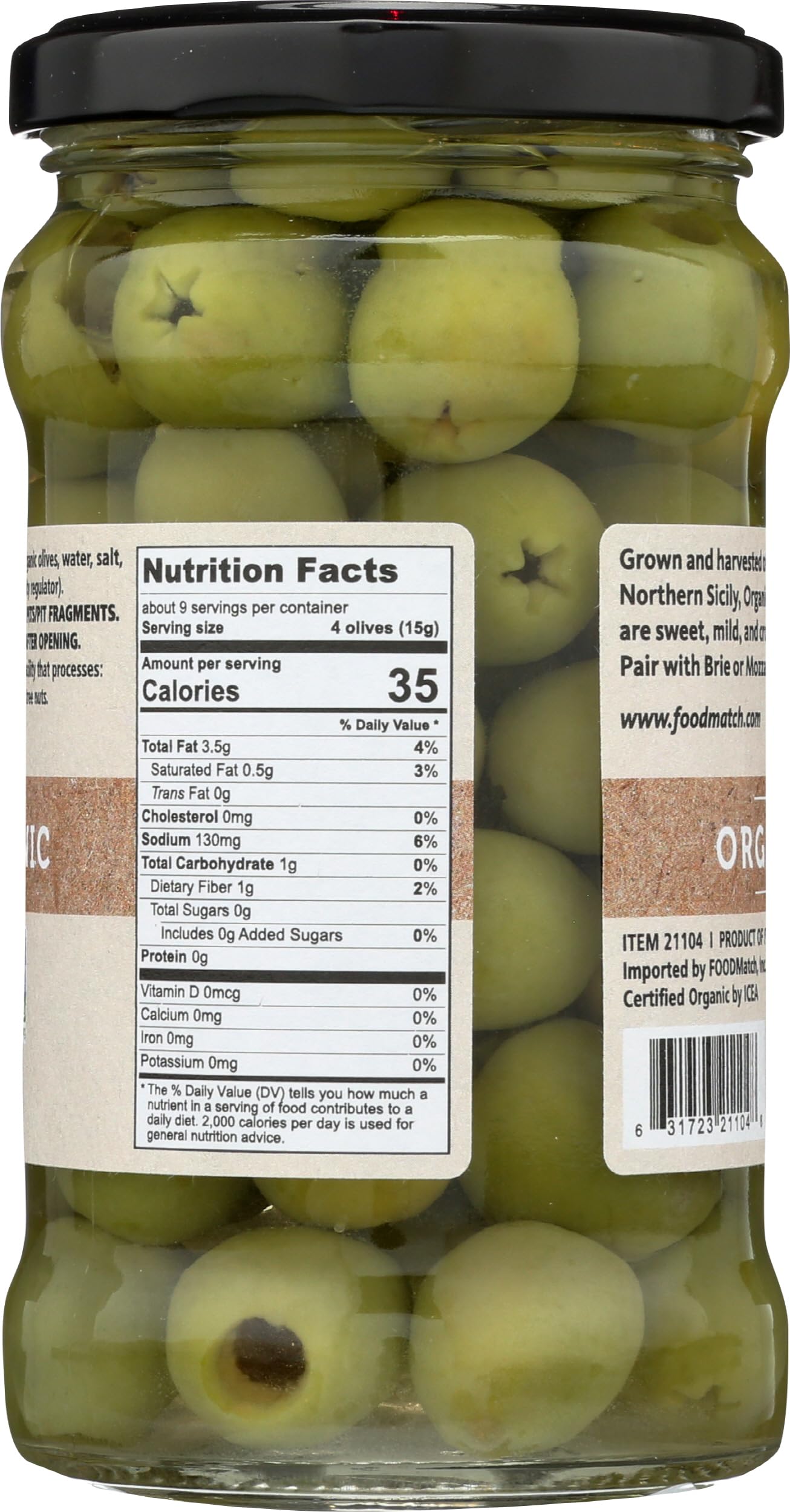 Divina Castelvetrano close-up of olive texture highlighting firm, buttery flesh