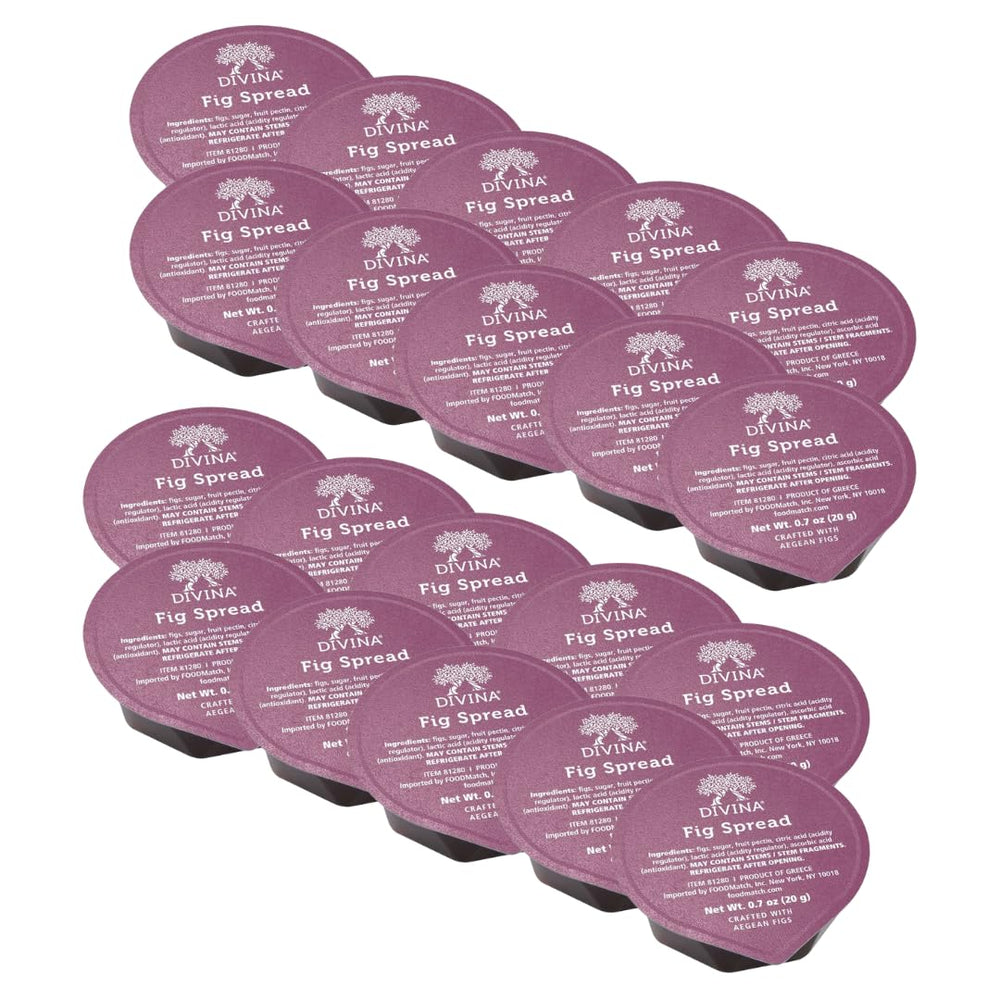 Divina front packaging showing 20 portion packs and clear product name benefit: convenience