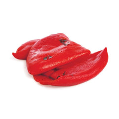 DIVINA roasted peppers on bruschetta, adding smoky Mediterranean taste