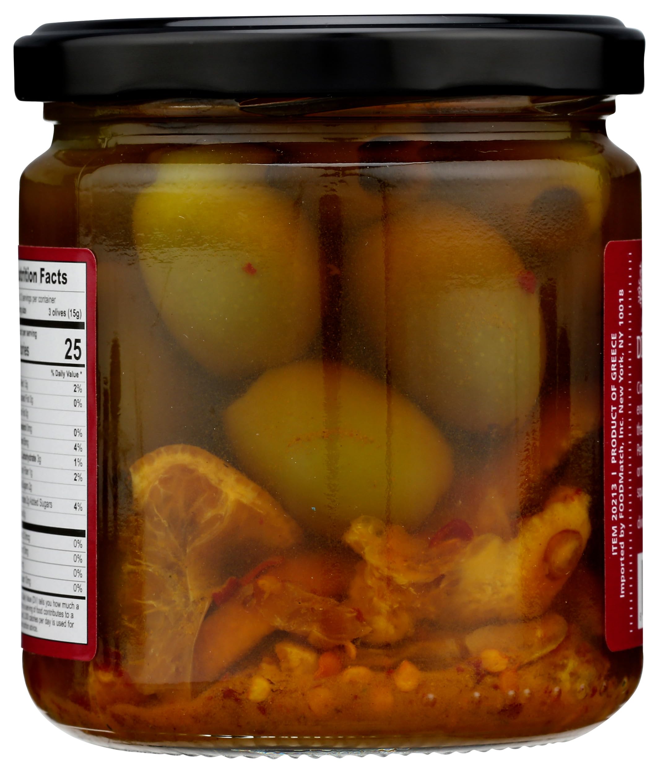 Divina close-up of olives showing texture and citrus zest, highlighting fresh flavor