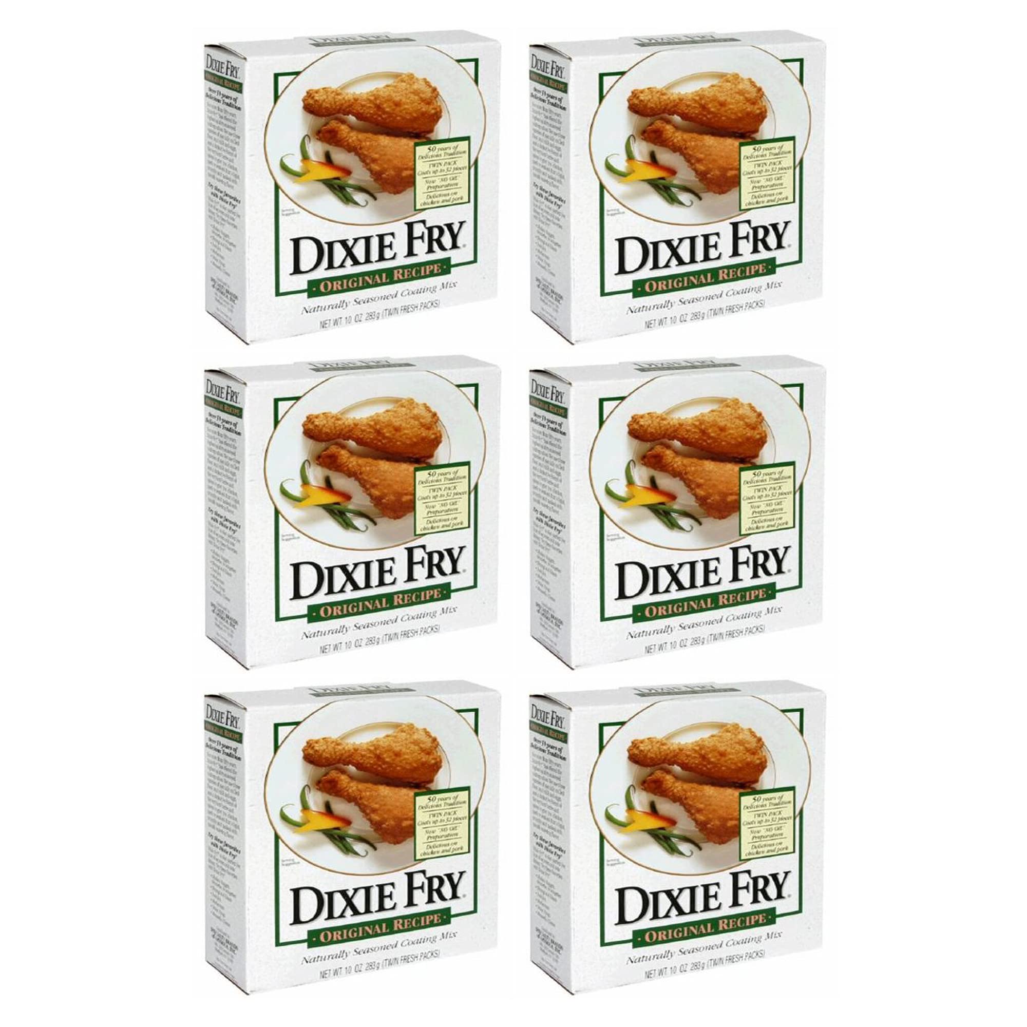 Dixie Fry front packaging shows brand and easy-to-use coating