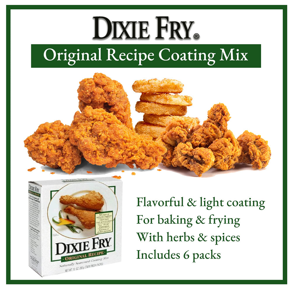 Dixie Fry open pouch texture showing fine mix for even crust
