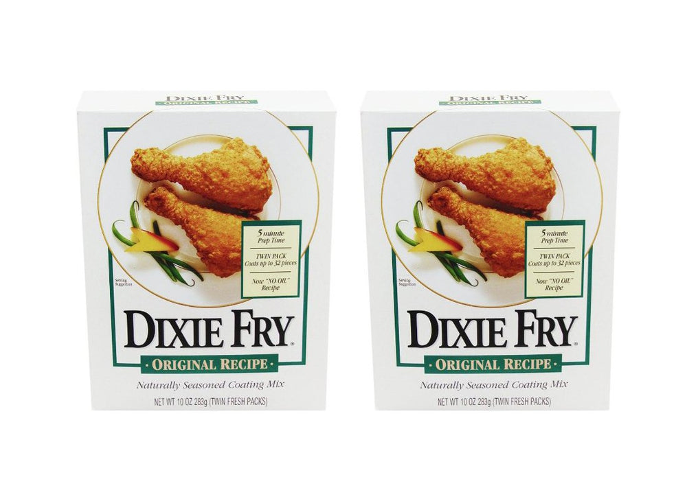 Dixie Fry front packaging showing two 10 oz boxes and clear branding for easy identification