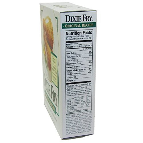 Dixie Fry mix texture close-up showing coarse crumbs and seasoning for consistent crisping