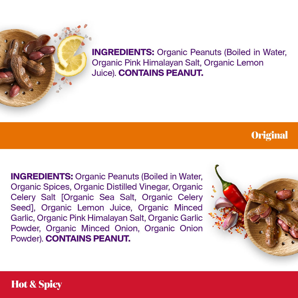 Dixie Grace's organic peanuts with pink Himalayan salt and lemon, clean ingredients