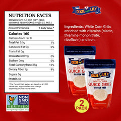 Dixie Lily label close-up highlighting enriched ingredients and benefits