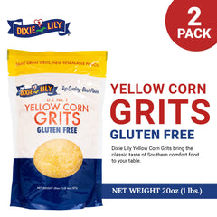 Dixie Lily cooked grits in bowl with butter showing creamy serving appeal