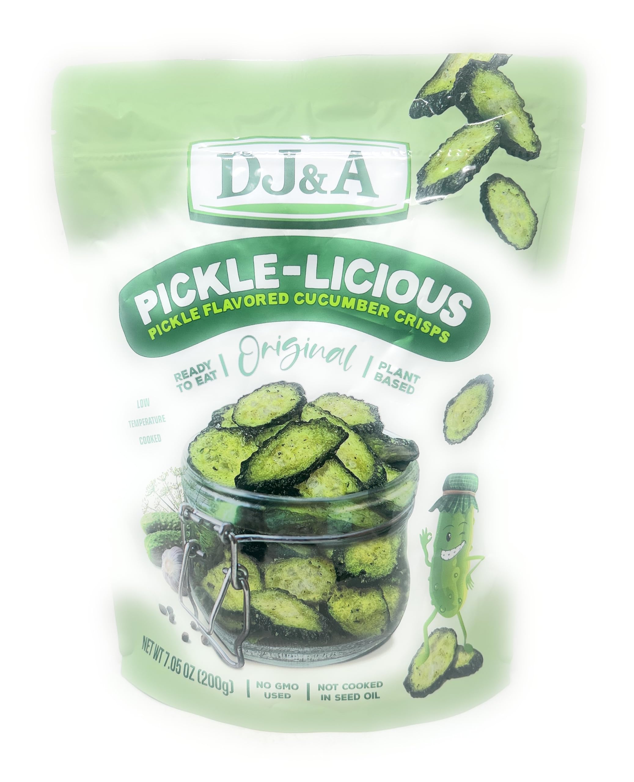 DJ&A front packaging showing resealable 7.05oz bag and branding benefit portability
