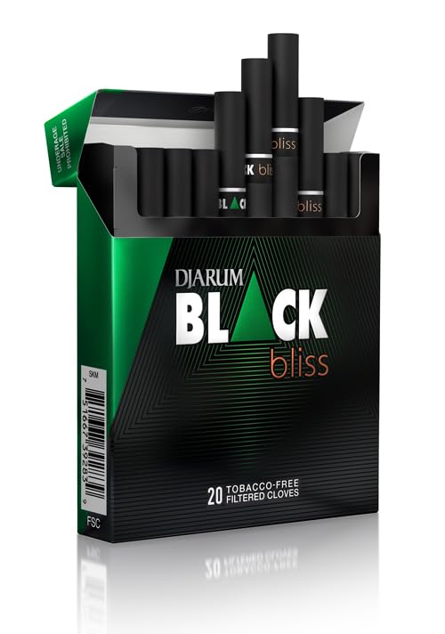 The Frugal Smoker djarum black original box side label presenting authentic clove identity benefit