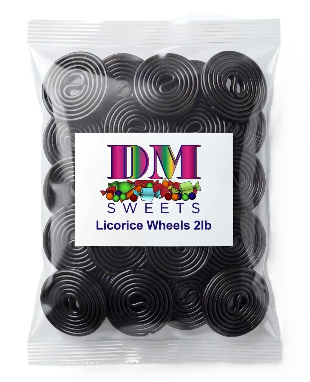 DM Sweets unrolled licorice strand demonstrating length and chewable texture