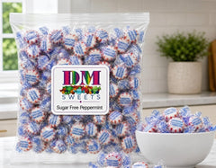 DM Sweets bowl on office desk with mints, refreshes breath for guests