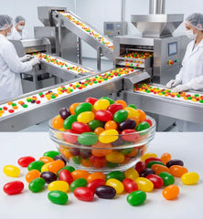DM Sweets bowl display at a party adding vibrant color and variety