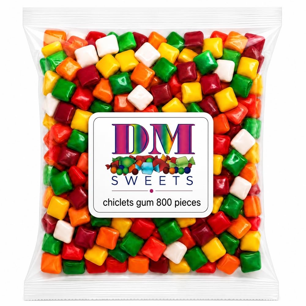 DM Sweets close-up of hard candy shell showing crunchy benefit