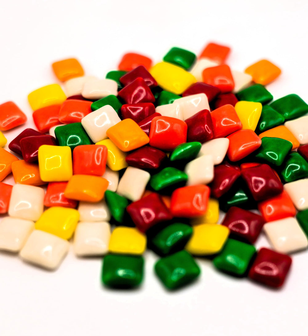 DM Sweets pieces filling a vending machine highlighting resale use