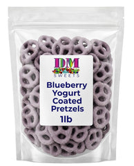 DM Sweets close-up of creamy blueberry yogurt shell, highlighting smooth texture