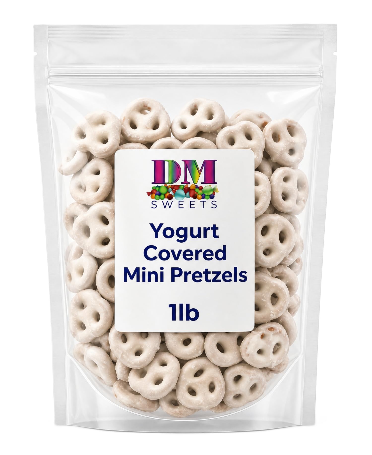 DM Sweets close-up of creamy yogurt coating highlighting smooth finish and appeal