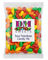 DM Sweets close-up of sour coating highlighting intense tartness
