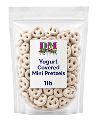 DM Sweets close-up of creamy yogurt coating highlighting smooth finish and appeal