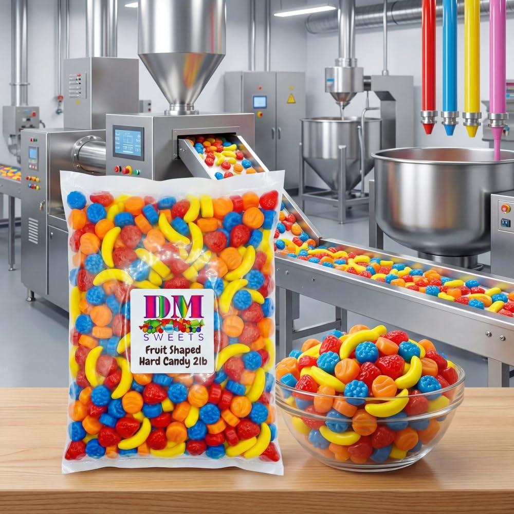 DM Sweets close-up blueberry candy displaying small shape and bold flavor appeal