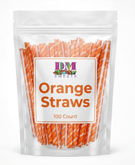 DM Sweets close-up of orange powder texture highlighting bright citrus flavor