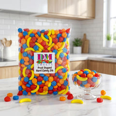 DM Sweets close-up strawberry candy showing color and chewiness ideal for decorations