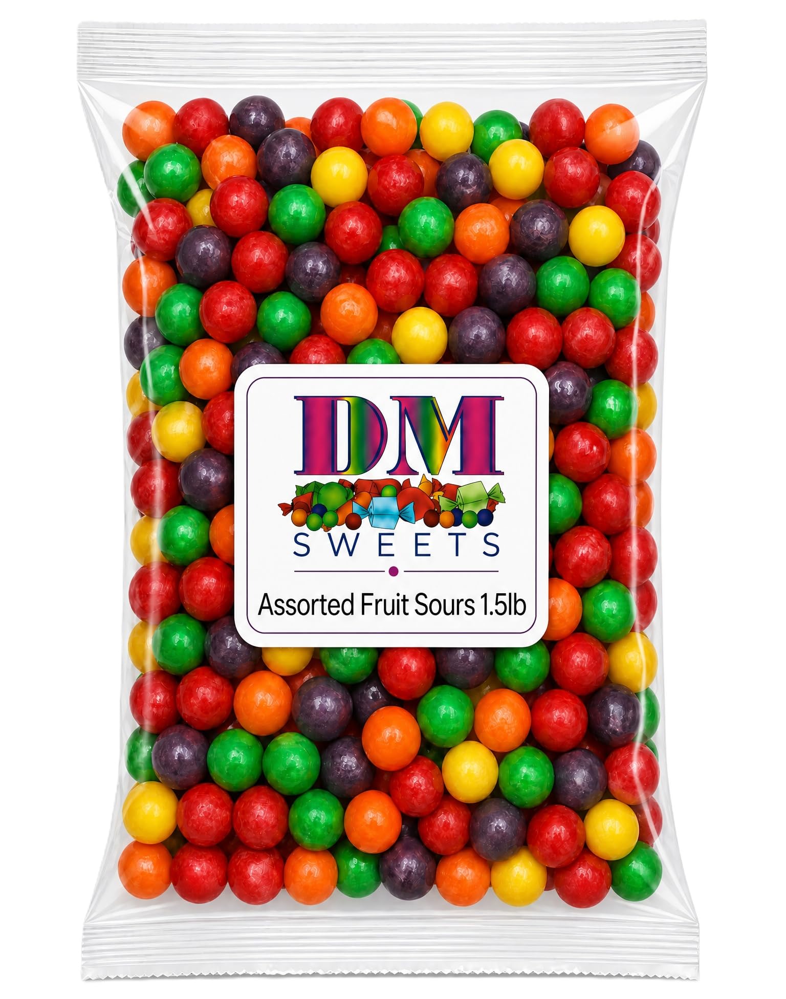 DM Sweets close-up of candy texture highlighting chewy center for snacking