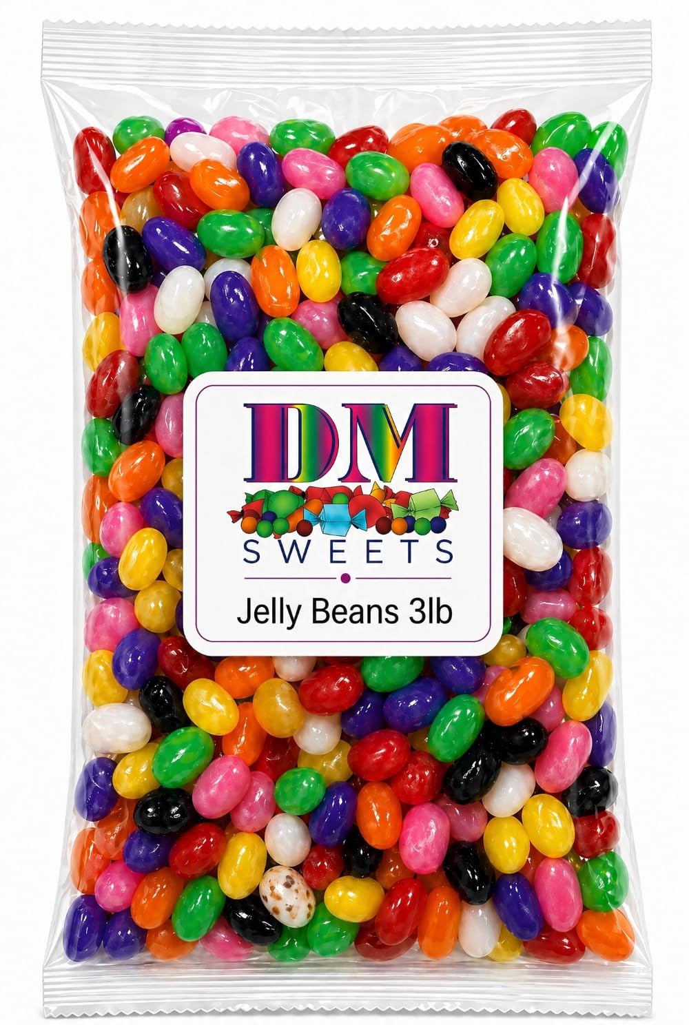 DM Sweets close-up of jelly bean texture highlighting chewy consistency benefit