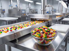 DM Sweets colorful bowl display ideal for parties and easy serving benefit