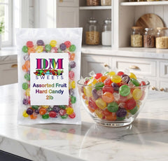 DM Sweets arranged by flavor colors illustrating five fruit options for easy selection