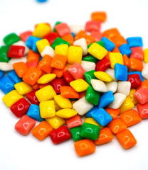 DM Sweets front packaging showing colorful mini gum for quick selection