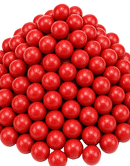 DM Sweets front packaging showing bright red cinnamon gumballs and fresh appeal