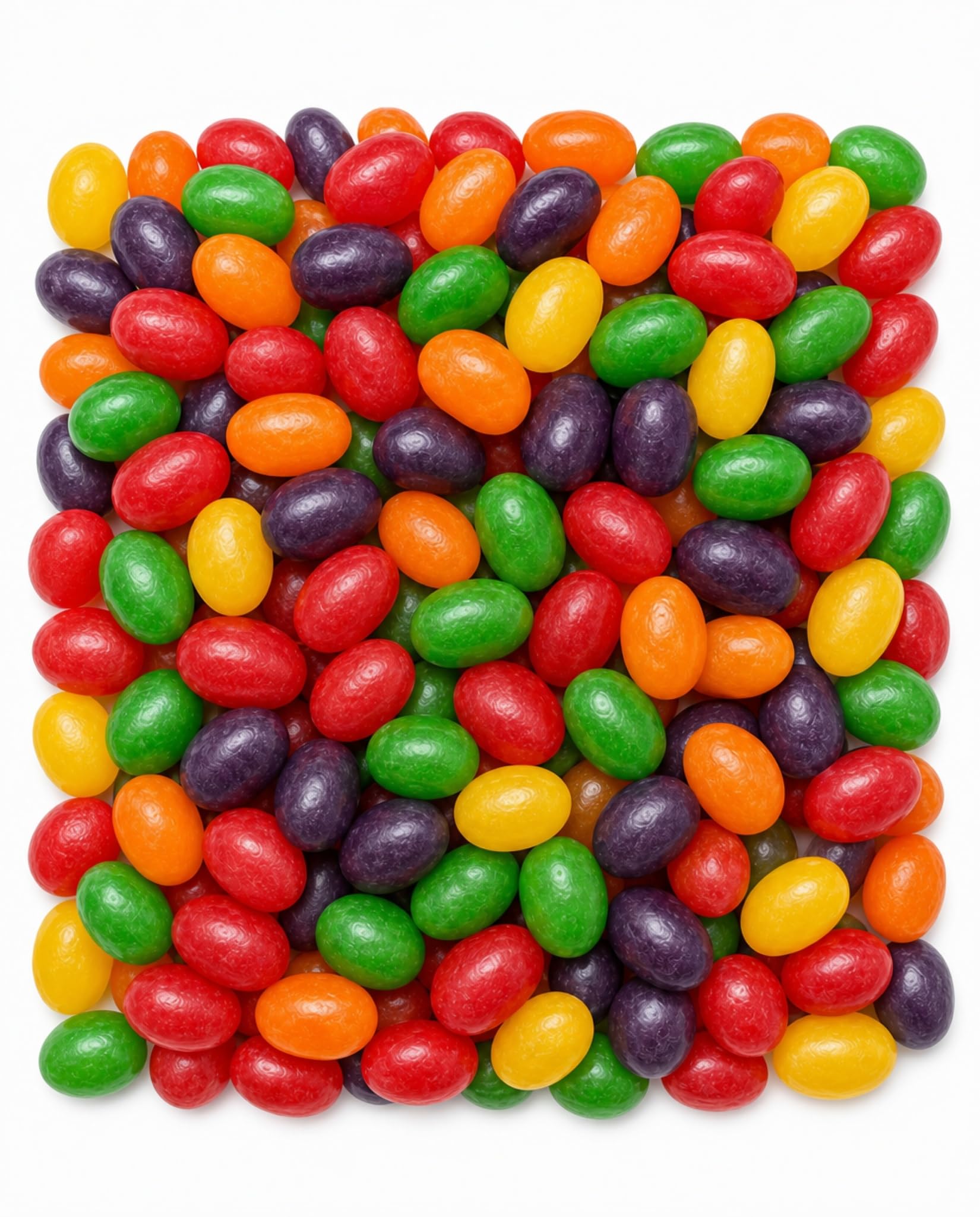 DM Sweets front packaging showing colorful jumbo jelly beans and easy serving
