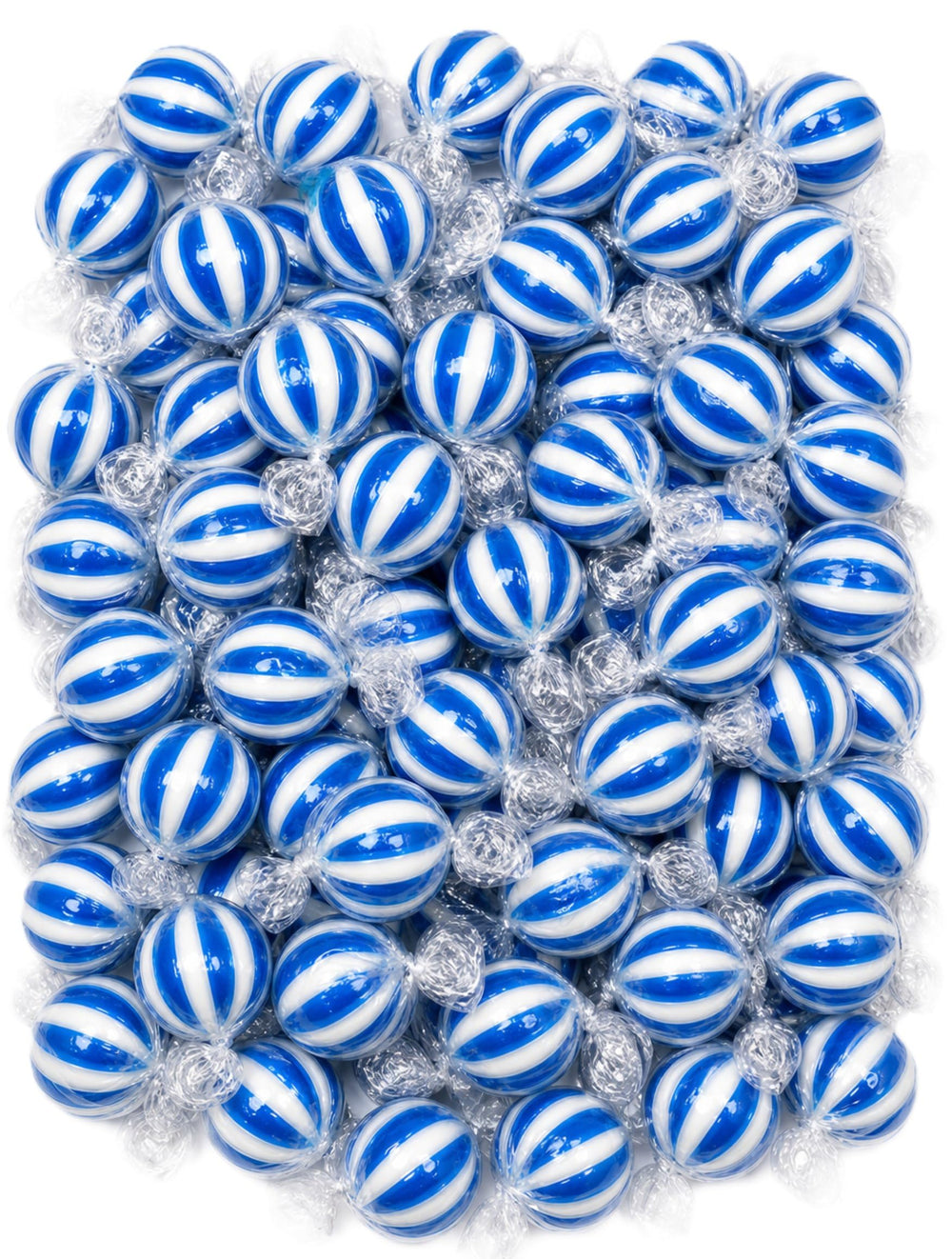 DM Sweets front packaging shows 2 lb bulk bag and vibrant stripes, ideal for events