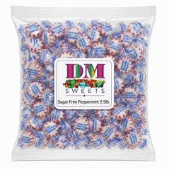 DM Sweets individually wrapped peppermint mint closeup highlighting freshness and convenience