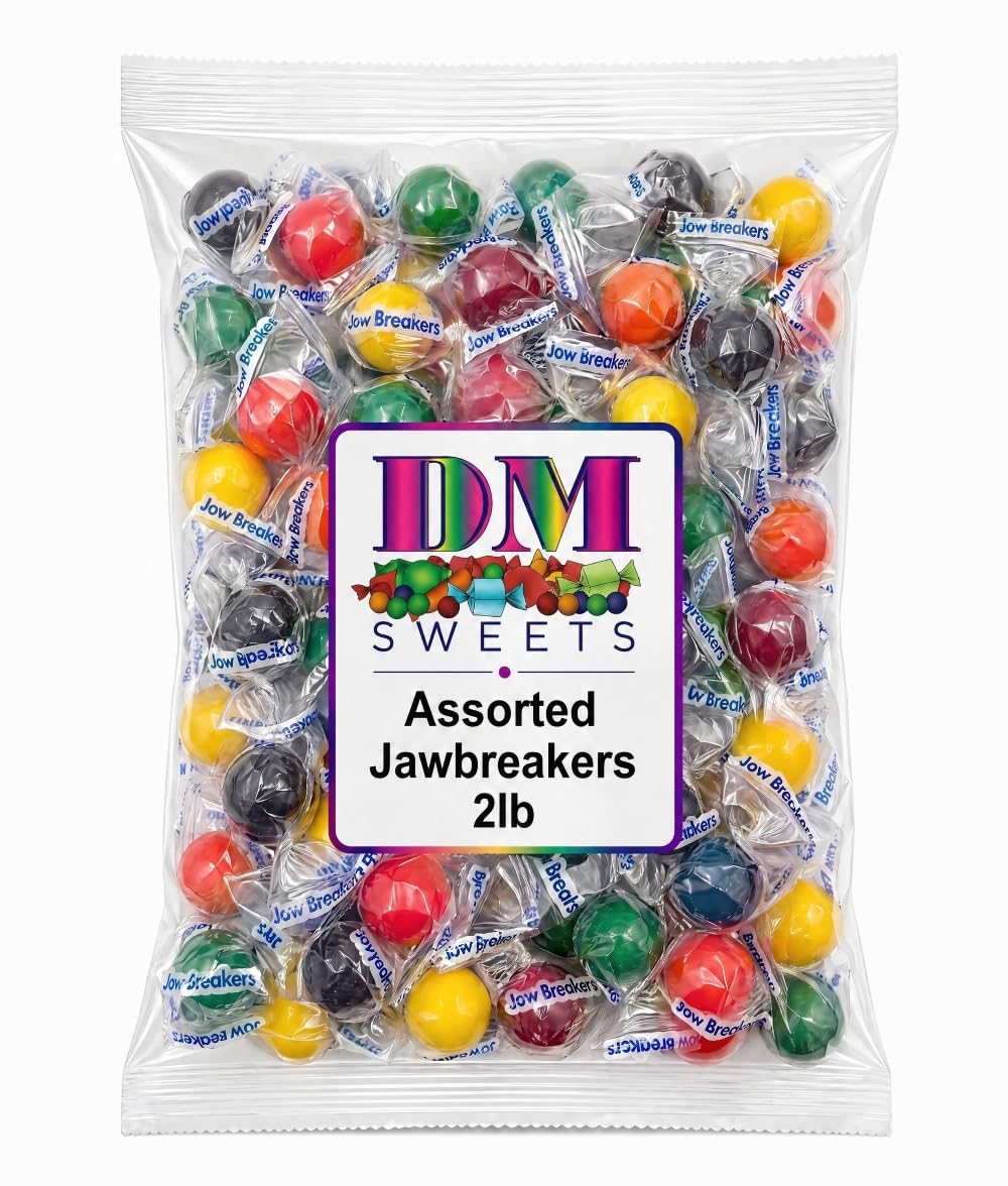 DM Sweets closeup of jawbreaker texture highlighting long lasting crunch